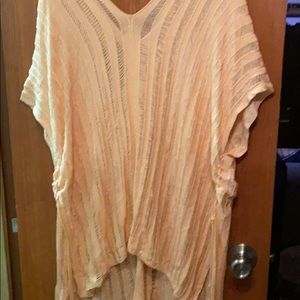 Peach beach cover up